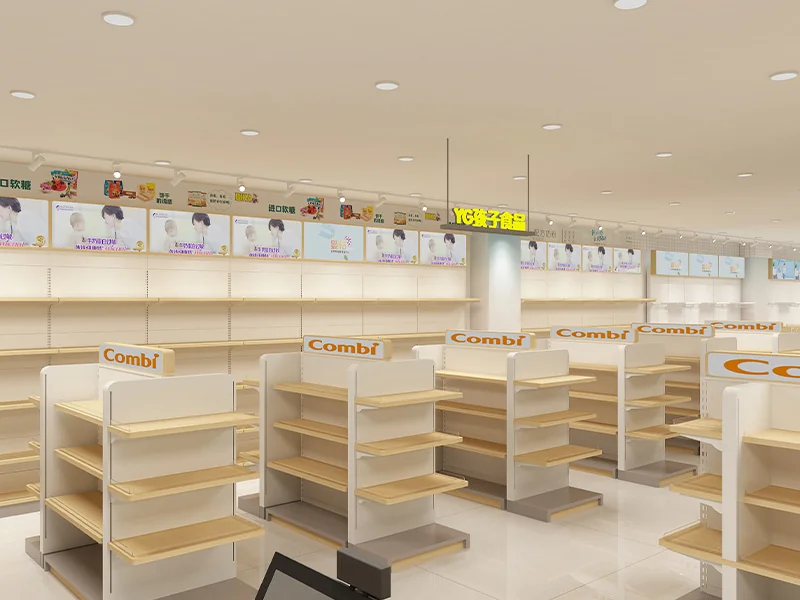 Baby store shelving fit-out