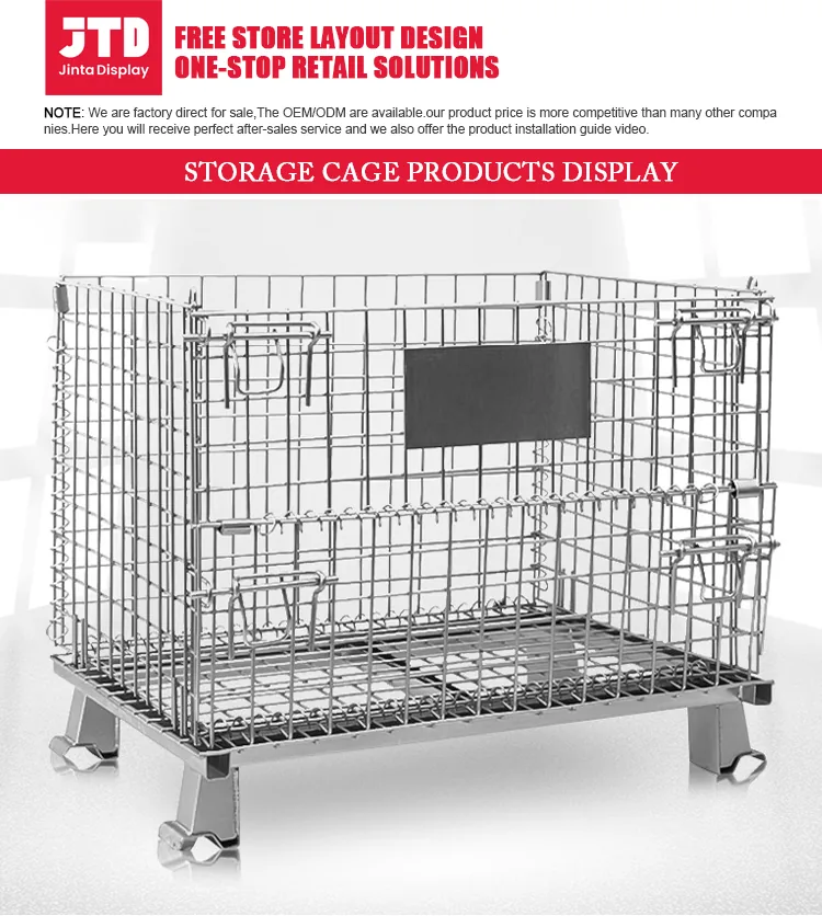 Folding Wire Mesh Container, 1200 x 1000 mm