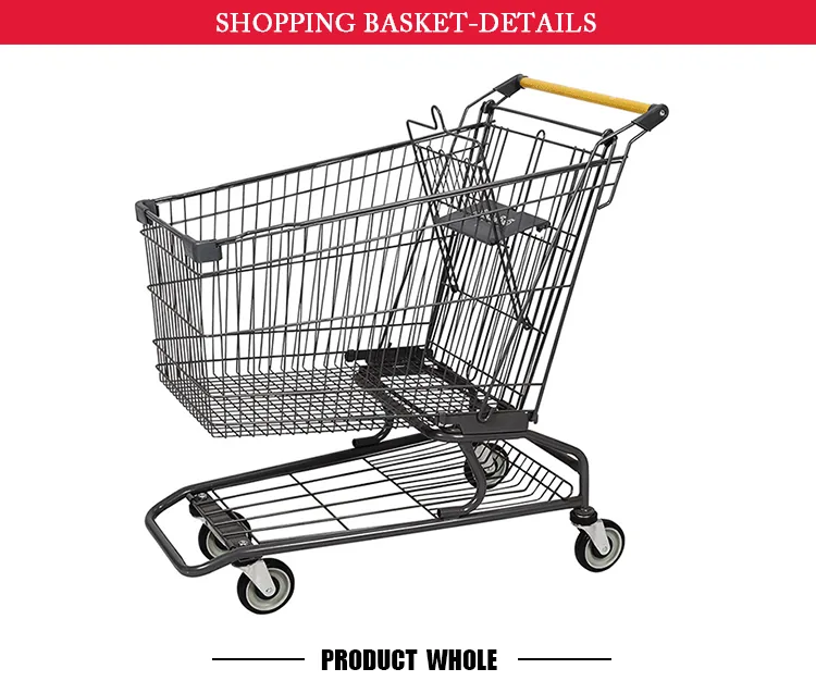 American Style Metal Shopping Trolley, detail 2