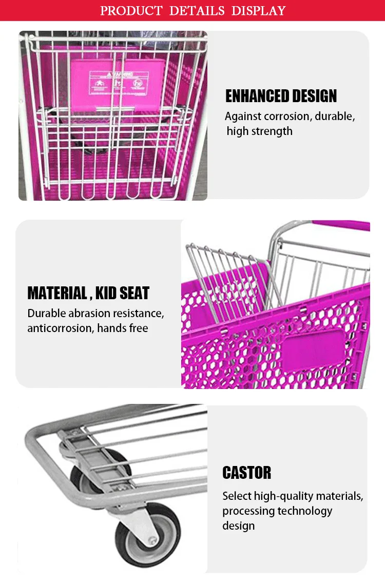 Plastic Shopping Trolley, 100 to 200 L, detail 3