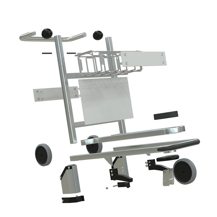 Aluminum Alloy Airport Luggage Trolley With Hand Brake image 3