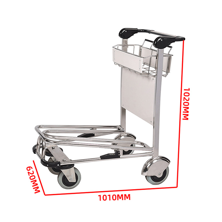Airport Luggage Trolley With Hand Brake image 5