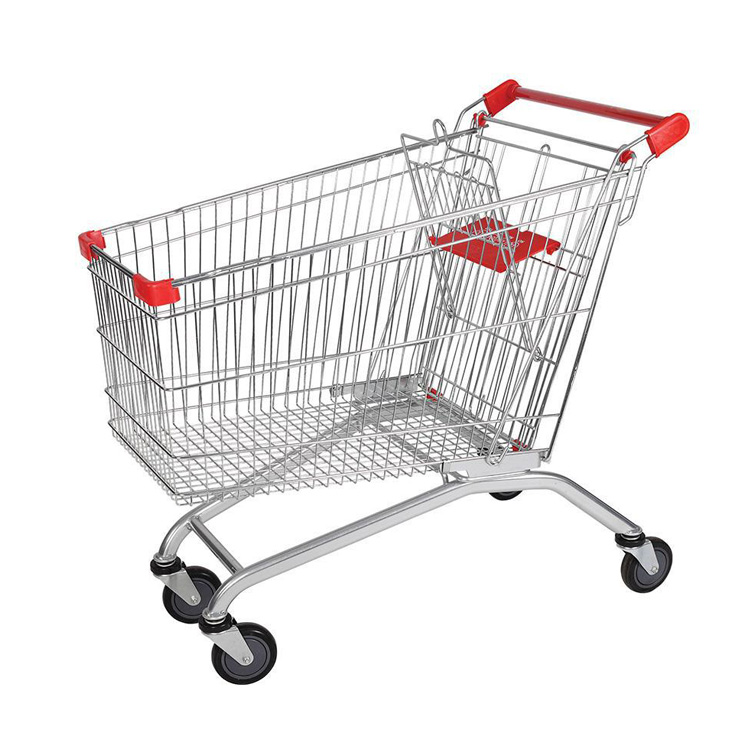 European Style Metal Shopping Trolley image 4