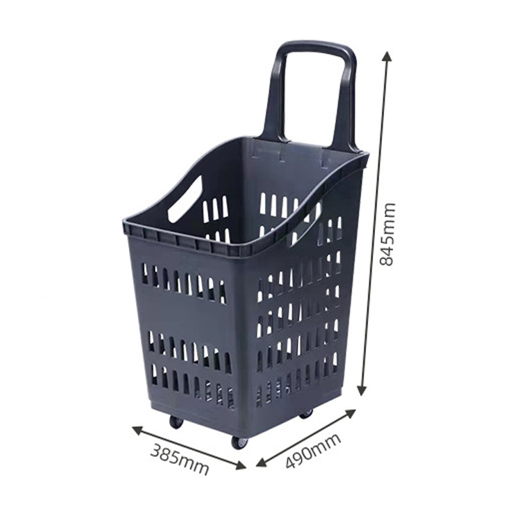 60L Plastic Shopping Basket image 2