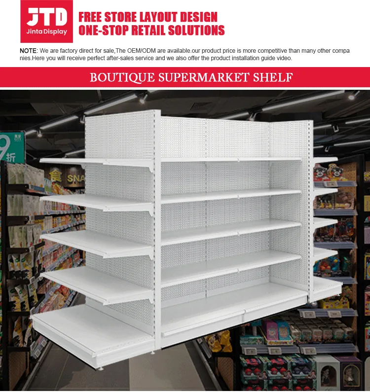 S50 Metal Gondola Shelving, Double Sided Island Run