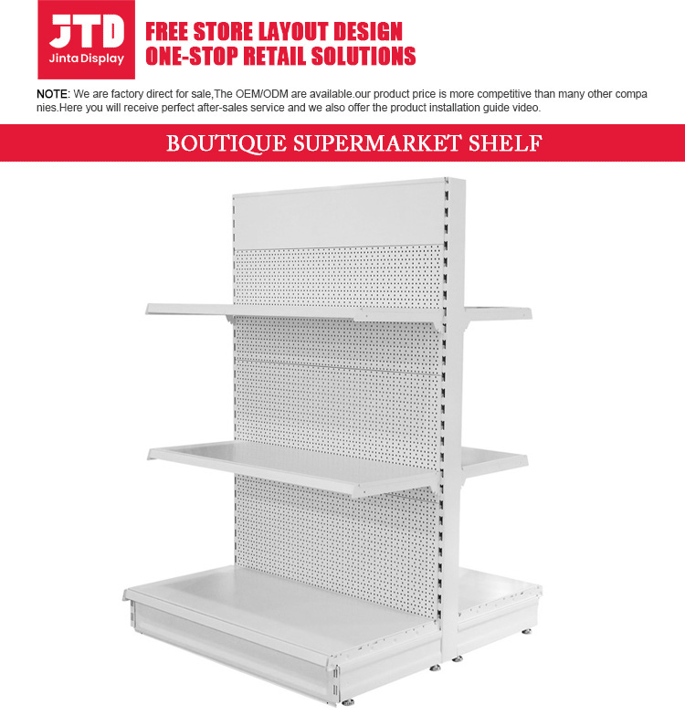 S50 Metal Gondola Shelving, Single Sided Bay