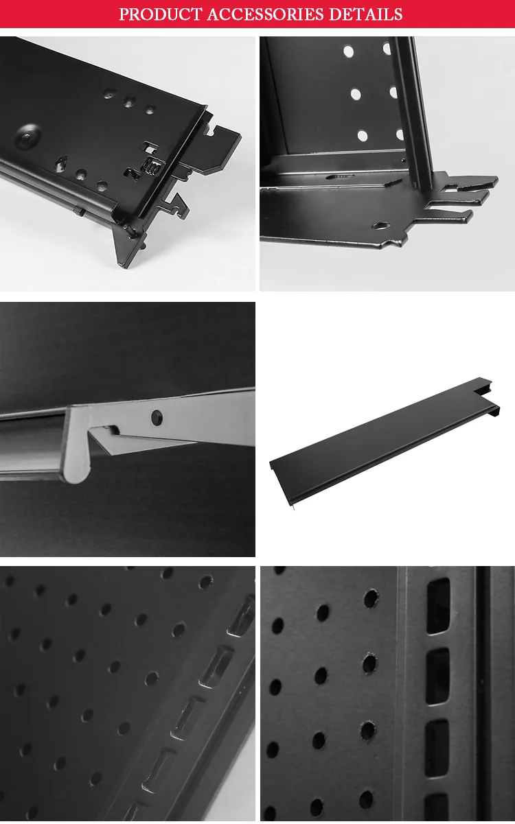Lozier Style Gondola Shelving, Single Sided Black, detail 3