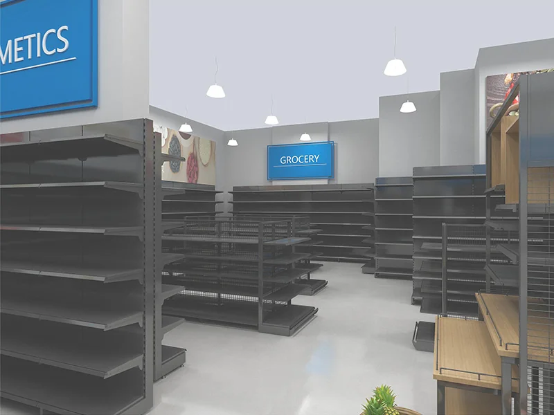 Department Supermarket Gondola Shelving Fit-Out – Saudi Arabia