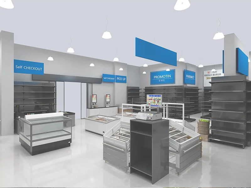 Department Supermarket Gondola Shelving Fit-Out – Saudi Arabia