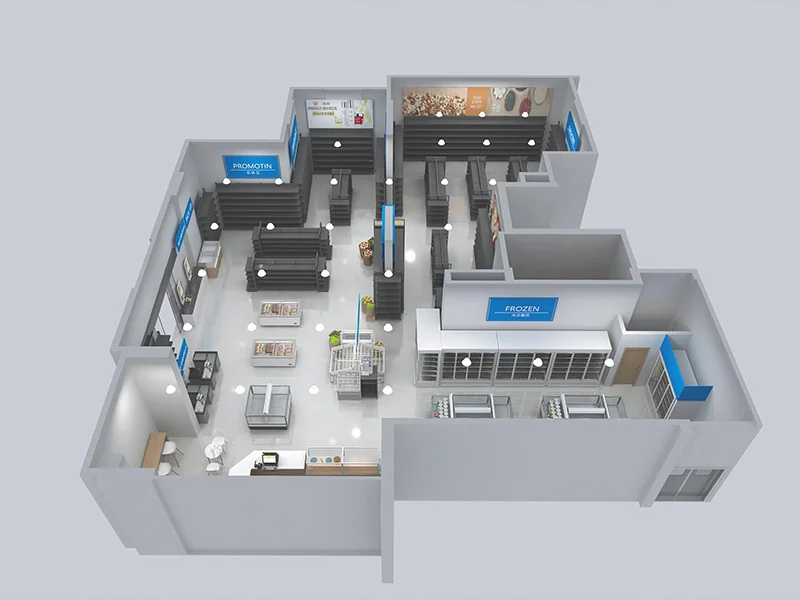 Department Supermarket Gondola Shelving Fit-Out – Saudi Arabia