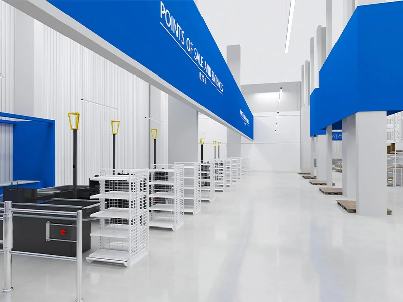 Large-Format Supermarket Shelving System – Saudi Arabia