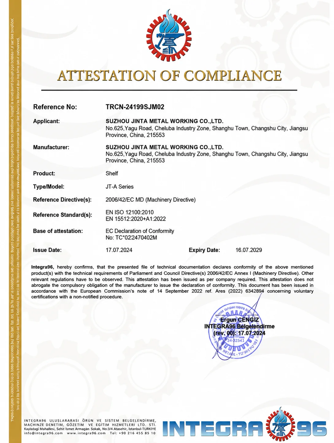 Export Standard – Jinta Display